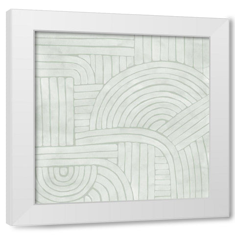 Roaming III White Modern Wood Framed Art Print by Urban Road