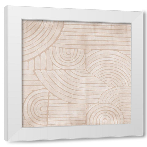 Mazy Thoughts IV White Modern Wood Framed Art Print by Urban Road