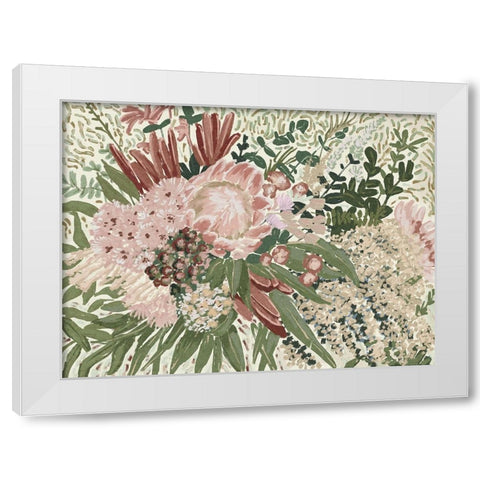 Telopea II White Modern Wood Framed Art Print by Urban Road