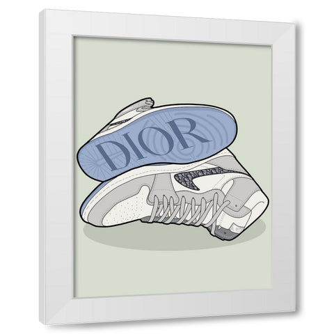 Show Off White Modern Wood Framed Art Print by Urban Road