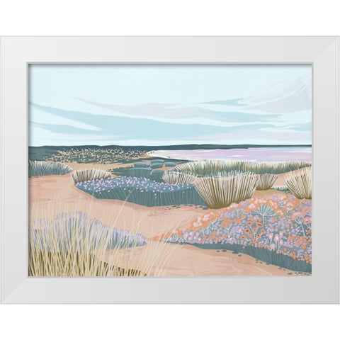 Dreamland White Modern Wood Framed Art Print by Urban Road