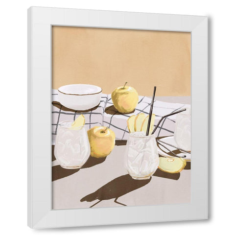 Apple Juice White Modern Wood Framed Art Print by Urban Road