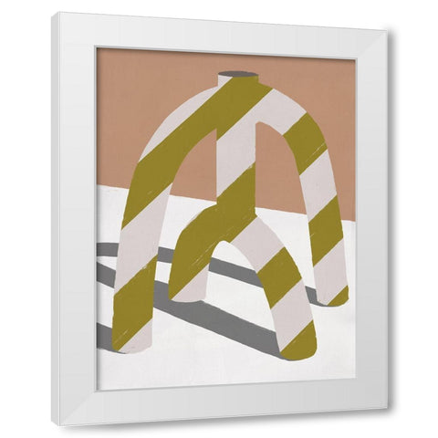 Sahara White Modern Wood Framed Art Print by Marrakech