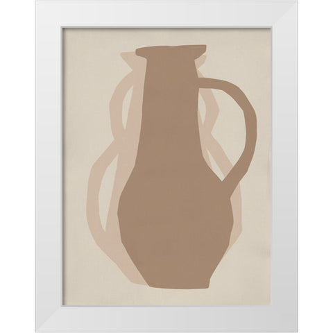 Medina I White Modern Wood Framed Art Print by Marrakech