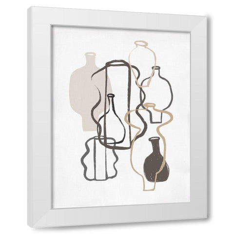 Open Air Market IIII White Modern Wood Framed Art Print by Marrakech