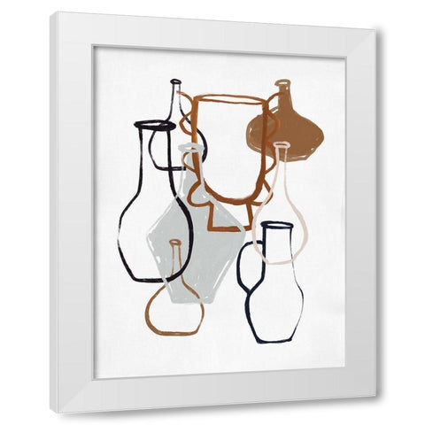 Open Air Market IV  White Modern Wood Framed Art Print by Marrakech