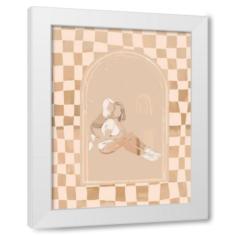 Growing Up White Modern Wood Framed Art Print by Urban Road