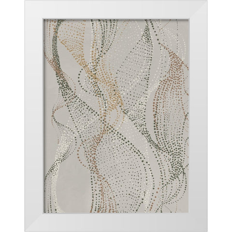 Fluid White Modern Wood Framed Art Print by Urban Road