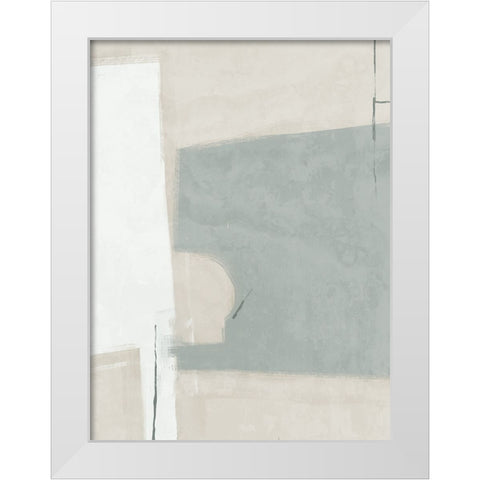 Always a Way Light Teal White Modern Wood Framed Art Print by Urban Road