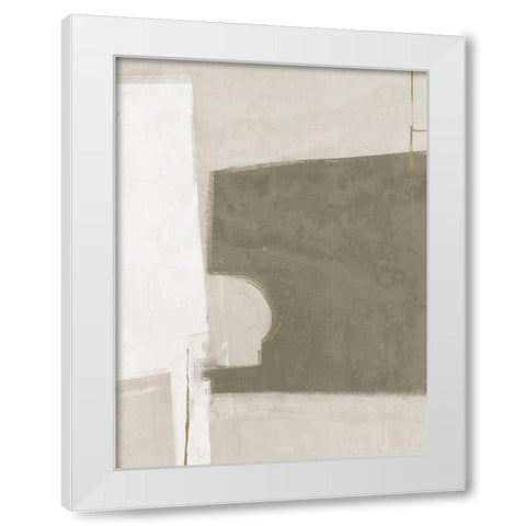 Always a Way Khaki Green White Modern Wood Framed Art Print by Urban Road