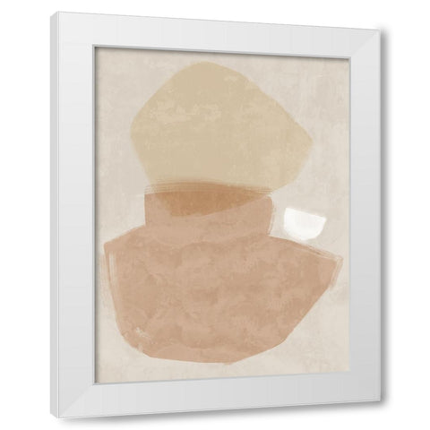 Balanced Blush White Modern Wood Framed Art Print by Urban Road
