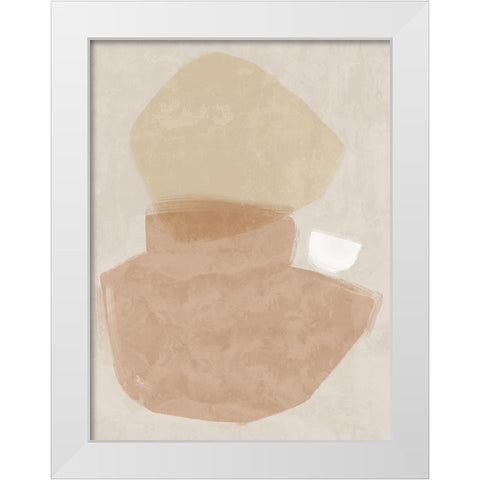 Balanced Blush White Modern Wood Framed Art Print by Urban Road