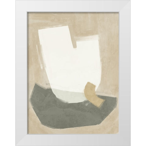 Laid-Back Neutral White Modern Wood Framed Art Print by Urban Road