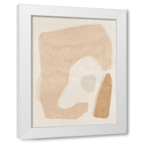 Easy Does It Neutral White Modern Wood Framed Art Print by Urban Road