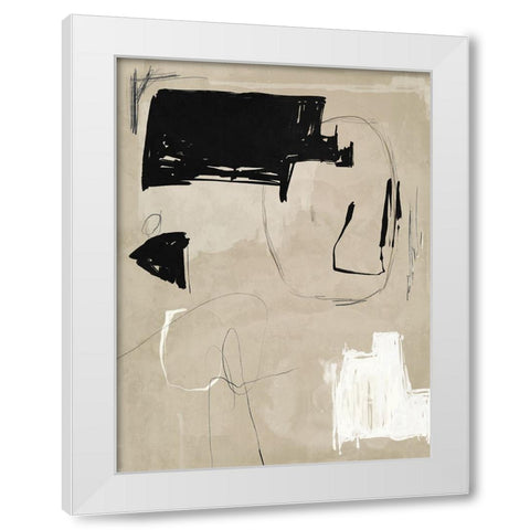 Back To The Drawing Board III White Modern Wood Framed Art Print by Urban Road