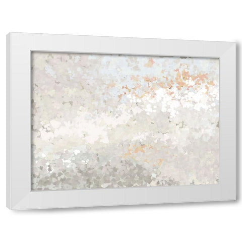 Glitter Glow I White Modern Wood Framed Art Print by Urban Road