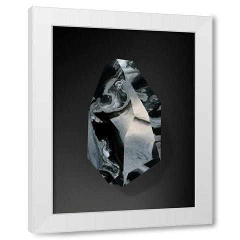Onyx White Modern Wood Framed Art Print by Urban Road