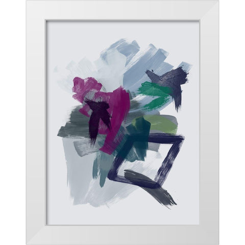 Nightfall White Modern Wood Framed Art Print by Urban Road