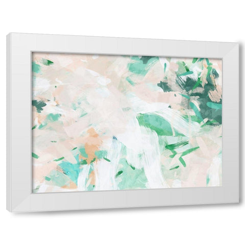 Lapping Tide White Modern Wood Framed Art Print by Urban Road