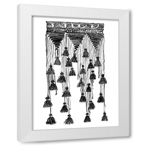 Free Spirit Charcoal White Modern Wood Framed Art Print by Urban Road