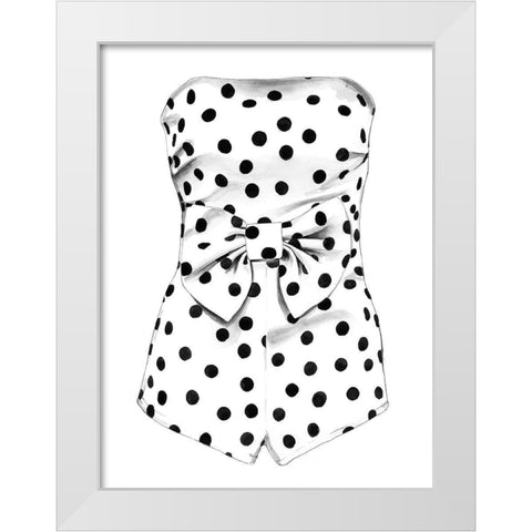 Mae White Modern Wood Framed Art Print by Urban Road