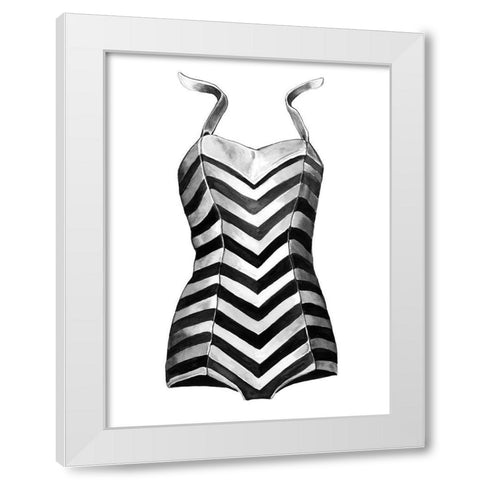 Lola White Modern Wood Framed Art Print by Urban Road
