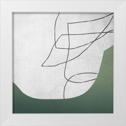 Spire White Modern Wood Framed Art Print by Urban Road