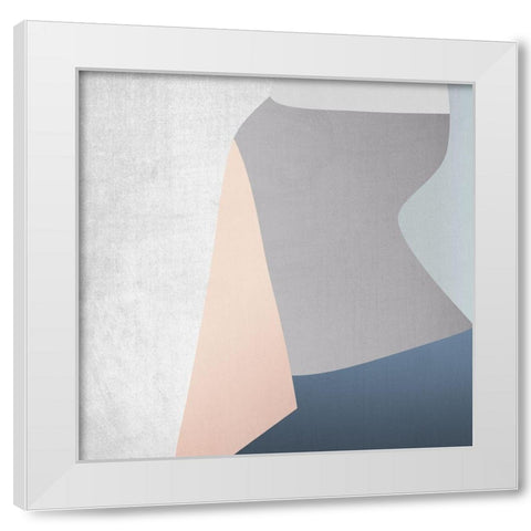 Belvedere White Modern Wood Framed Art Print by Urban Road