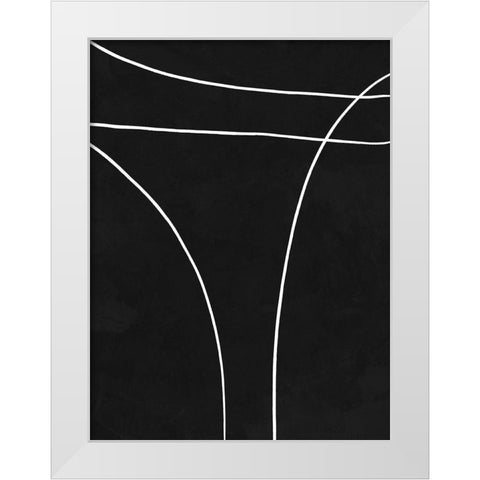Apex White Modern Wood Framed Art Print by Urban Road