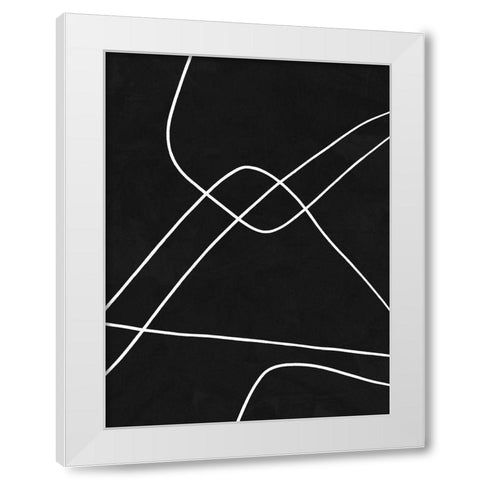 Isometric White Modern Wood Framed Art Print by Urban Road