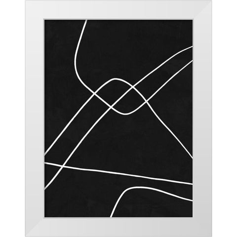 Isometric White Modern Wood Framed Art Print by Urban Road