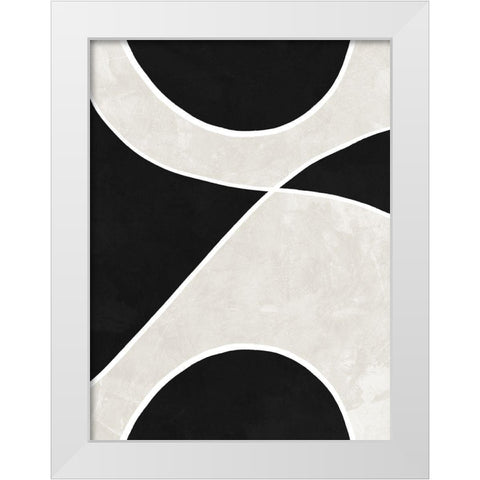 Helix White Modern Wood Framed Art Print by Urban Road