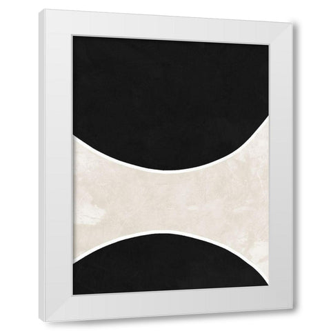 Ellipse White Modern Wood Framed Art Print by Urban Road