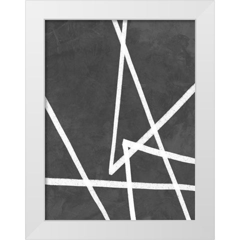 Divide White Modern Wood Framed Art Print by Urban Road