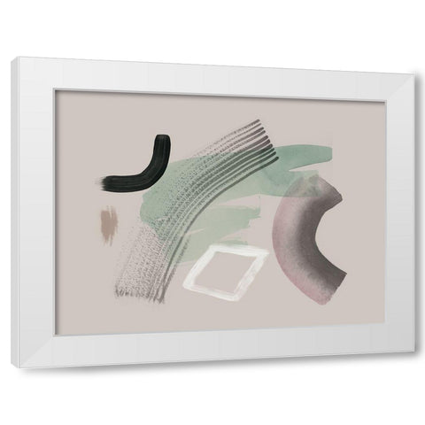 Crescendo White Modern Wood Framed Art Print by Urban Road