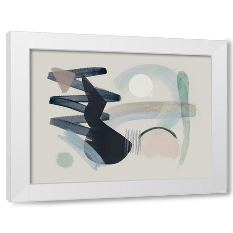 Discord White Modern Wood Framed Art Print by Urban Road