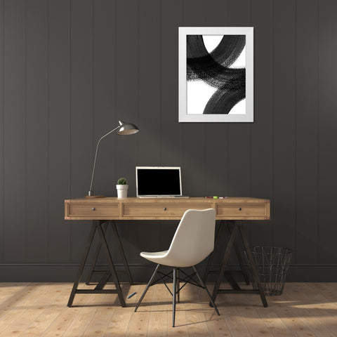 Formation II White Modern Wood Framed Art Print by Urban Road