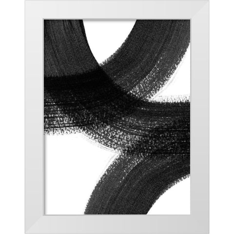 Formation II White Modern Wood Framed Art Print by Urban Road