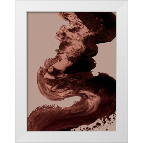 Pursue White Modern Wood Framed Art Print by Urban Road