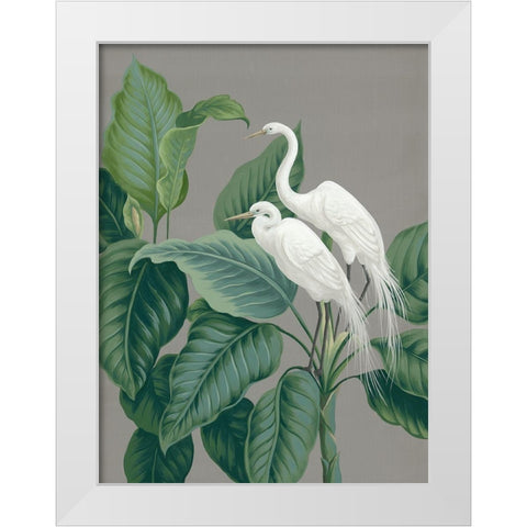Paper Crane II White Modern Wood Framed Art Print by Urban Road