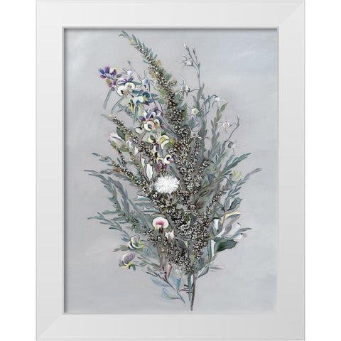 Grevillea White Modern Wood Framed Art Print by Urban Road