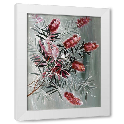 Myrtle White Modern Wood Framed Art Print by Urban Road