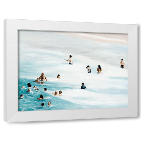 Heatwave White Modern Wood Framed Art Print by Urban Road