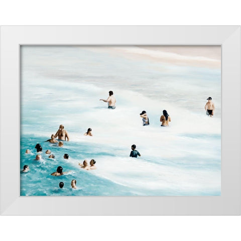 Heatwave White Modern Wood Framed Art Print by Urban Road