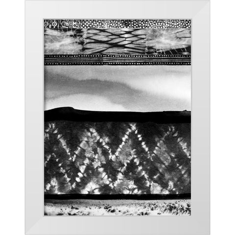 Wabi-Sabi Charcoal White Modern Wood Framed Art Print by Urban Road