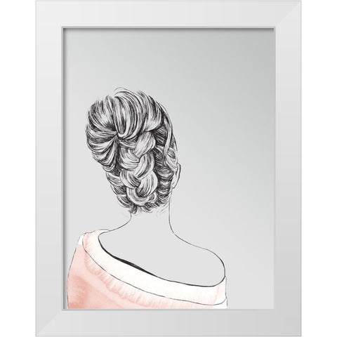 Mia Poster White Modern Wood Framed Art Print by Urban Road