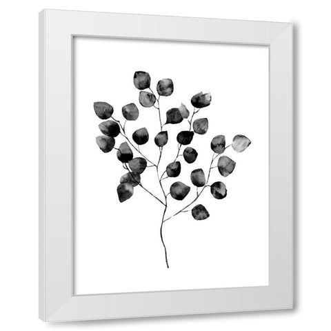 Silver Dollar Black Poster White Modern Wood Framed Art Print by Urban Road