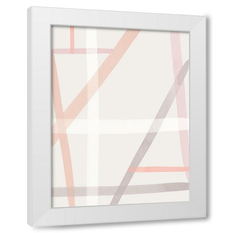 Outline Poster White Modern Wood Framed Art Print by Urban Road