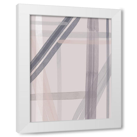 Borderline Poster White Modern Wood Framed Art Print by Urban Road