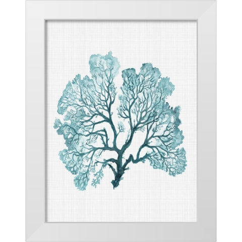 Jamaica Turquoise Poster White Modern Wood Framed Art Print by Urban Road